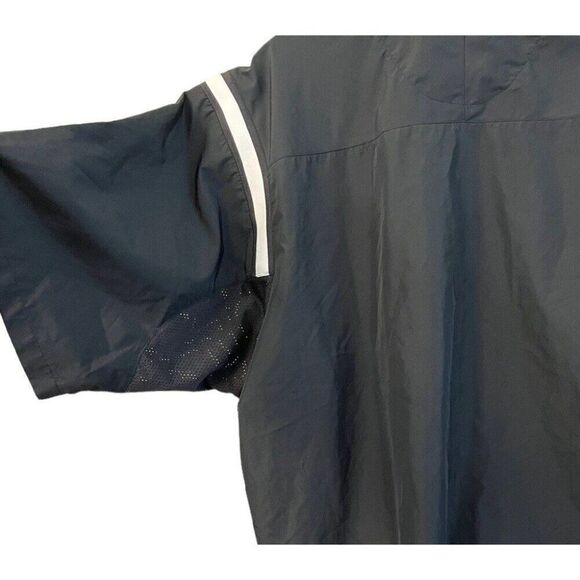 RENNOC CLASSIC Men's XL Black Pullover Windbreaker Jacket Vented  Short Sleeve - Picture 3 of 5